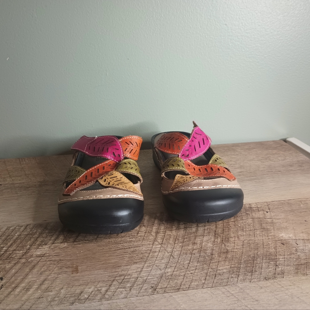 Spring Step Lartiste Jexa Grym Clogs Womens 37 US 6 Eclectic Artsy Whimsical - Picture 2 of 12